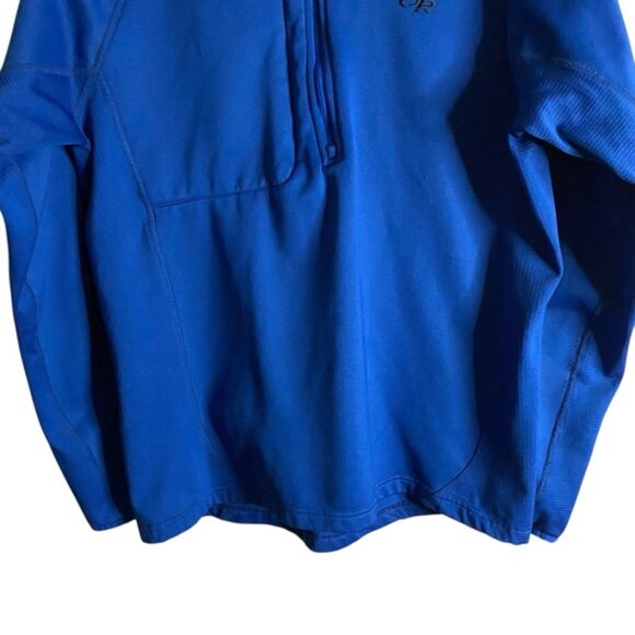 Outdoor Research Men’s Blue Radiant Hybrid 1/2 Zip Pullover - Picture 3 of 8